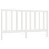 vidaXL T&ecirc;te de lit Blanc 206x4x100 cm Bois massif de pin
