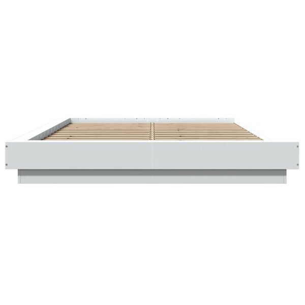 vidaXL Cadre de lit sans matelas blanc 120x200 cm