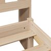vidaXL Lit biblioth&egrave;que sans matelas 135x190 cm bois de pin massif
