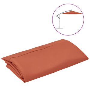 vidaXL Tissu de remplacement pour parasol d&eacute;port&eacute; terre cuite 300 cm