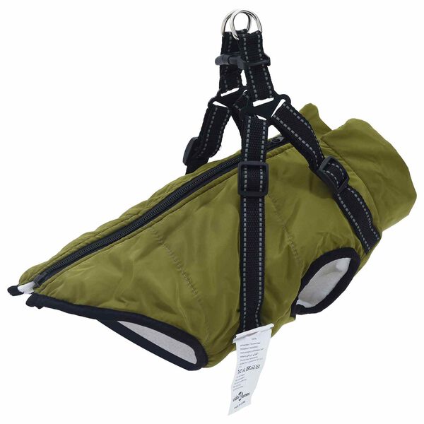 vidaXL Manteau pour chien Vert arm&eacute;e 2XL Fleece et Polyester