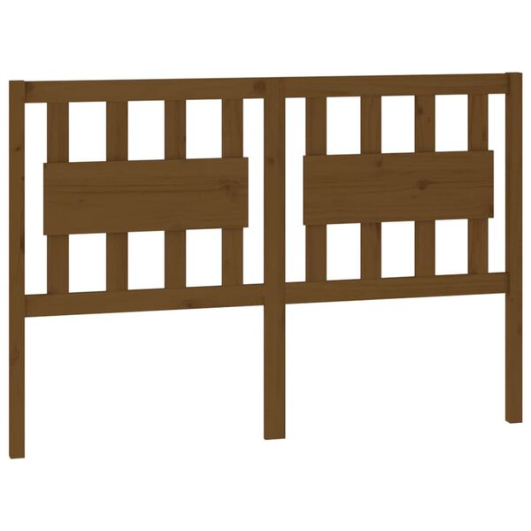 vidaXL Tête de lit Marron miel 145,5x4x100 cm Bois massif de pin
