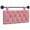 vidaXL T&ecirc;te de lit suspendue Rose 100 x 55 x 7 cm Velours
