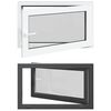 vidaXL Fen&ecirc;tre de sous-sol RISOR 100 x 70 cm PVC et verre Anthracite