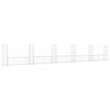 vidaXL Panier de gabion en forme de U avec 6 poteaux Fer 620x20x100 cm