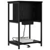 vidaXL Cabinet de chevet Ch&ecirc;ne noir 38 x 31 x 61 cm Bois d'ing&eacute;nierie