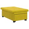 vidaXL Canap&eacute;-Lit Jaune 194 x 67 x 82 cm Velours