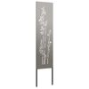 vidaXL &Eacute;cran de confidentialit&eacute; de jardin Floral Rouill&eacute; 32 x 140 cm