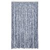 vidaXL Moustiquaire bleu et blanc 118x220 cm chenille