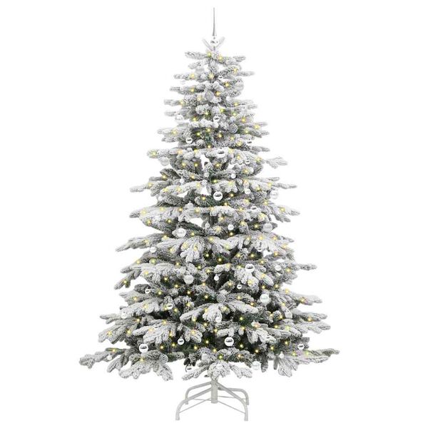 vidaXL Sapin de No&euml;l Artificiel &agrave; Branches Articul&eacute;es Blanc 240 cm