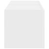 vidaXL Meuble TV mural 2 pcs Blanc 60 x 31 x 29.5 cm Bois d'ing&eacute;nierie
