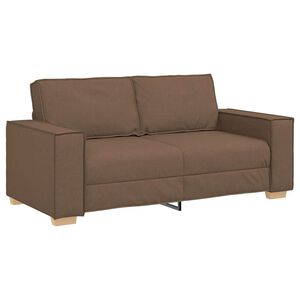 vidaXL Canap&eacute; 2 places Marron 180x78x84 cm Tissu