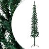 vidaXL Demi sapin de No&euml;l artificiel mince avec support Vert 120 cm