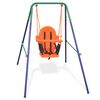 vidaXL Balan&ccedil;oire pour enfants avec harnais de s&eacute;curit&eacute; Orange