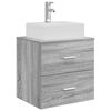 vidaXL Vanit&eacute; de lavabo mural Sonoma gris 49,5 x 41 x 62,5 cm