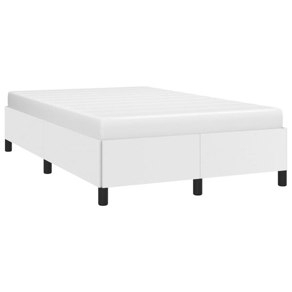 vidaXL Cadre de lit sans matelas blanc 120x200 cm similicuir