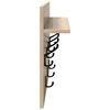 vidaXL Porte-manteau mural avec &eacute;tag&egrave;re Ch&ecirc;ne Sonoma 60 x 40 x 12 cm