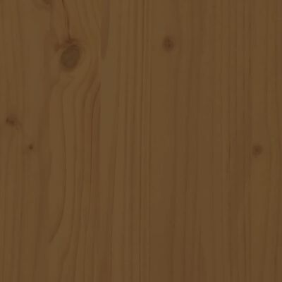 vidaXL Lit pour personne âgée marron miel 200x200cm bois de pin massif