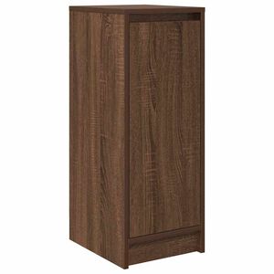 vidaXL Armoire &agrave; chaussures ch&ecirc;ne marron 29,5x34x76 cm bois ing&eacute;nierie