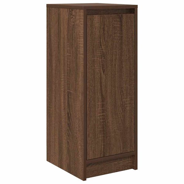 vidaXL Armoire &agrave; chaussures ch&ecirc;ne marron 29,5x34x76 cm bois ing&eacute;nierie