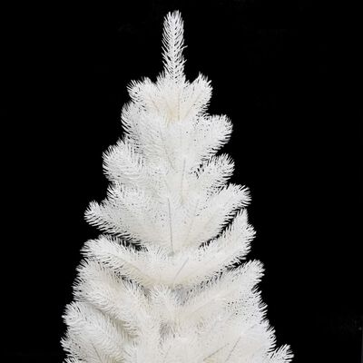 vidaXL Arbre de Noël artificiel pré-éclairé et boules blanc 90 cm