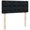 vidaXL Lit ottoman avec matelas noir 120x190 cm velours