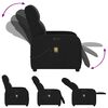 vidaXL Fauteuil de massage inclinable &eacute;lectrique Noir Tissu