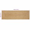 vidaXL Tapis de zone Beige 80 x 300 cm Jute