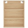 vidaXL Buffet haut Chêne sonoma 69,5x34x180 cm Bois d'ingénierie