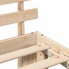 vidaXL Cadre de lit avec t&ecirc;te de lit Naturel 75 x 190 cm Pin massif