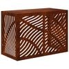 vidaXL Housse de climatiseur Rouill&eacute; 100 x 50 x 70 cm Acier patin&eacute;