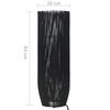 vidaXL Lampadaire sur pied Osier Noir 84 cm E27