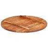vidaXL Dessus de table bois massif d'acacia rond 25-27 mm 70 cm