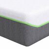 vidaXL Matelas Blanc et Gris 90 x 200 cm Tissu jacquard