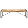 vidaXL Table basse 140x70x40 cm Bois de manguier brut