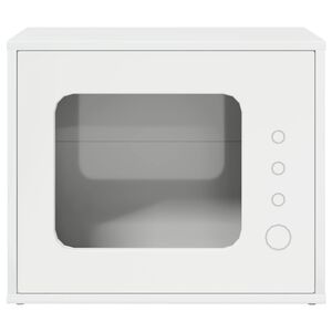 vidaXL Maison pour chat Blanc Brillant 51 x 30 x 42 cm