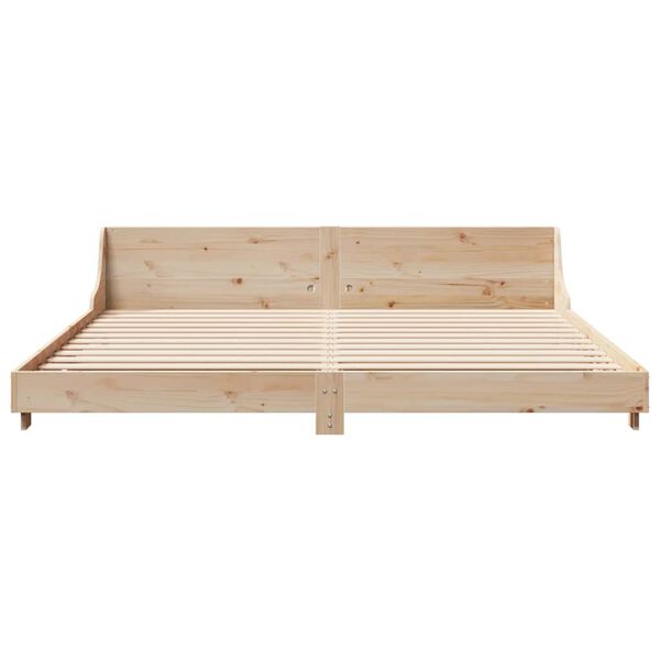 vidaXL Cadre de lit sans matelas 180x200 cm bois massif de pin