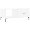 vidaXL Table basse blanc 90x50x40 cm bois d'ing&eacute;nierie