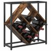 vidaXL &Eacute;tag&egrave;re &agrave; vin Ch&ecirc;ne fum&eacute; 51 x 18 x 52,5 cm Bois d'ing&eacute;nierie