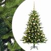 vidaXL Sapin de No&euml;l artificiel avec boules 150 cm 150 LED Blanc chaud
