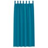 vidaXL Rideaux occultants avec anneaux 2 pcs Turquoise 260 x 140 cm