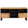vidaXL Meuble TV Marron 100 x 33 x 46 cm Bois de mangue massif