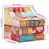 vidaXL Pouf modulaire Patchwork Tissu