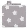 vidaXL Canap&eacute;-lit enfant 2 places gris clair &eacute;toiles peluche douce