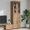 vidaXL Haut Armoire avec porte FLORIN Ch&ecirc;ne artisanal 60 x 35 x 182 cm