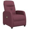 vidaXL Fauteuil &eacute;lectrique de massage Violet Tissu
