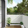 vidaXL Écran d'intimité de balcon blanc 300x75 cm PVC