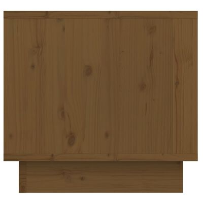 vidaXL Tables de chevet 2pcs Marron miel 35x34x32cm Bois de pin solide