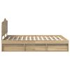 vidaXL Cadre de lit Ch&ecirc;ne Sonoma 150 x 200 cm Pin massif