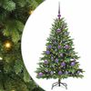 vidaXL Sapin de No&euml;l artificiel avec 150 LED Vert 120 cm PE et PVC